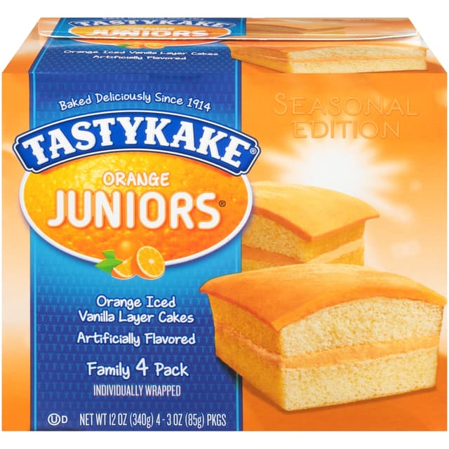 Orange Iced Vanilla Layer Cakes, Orange