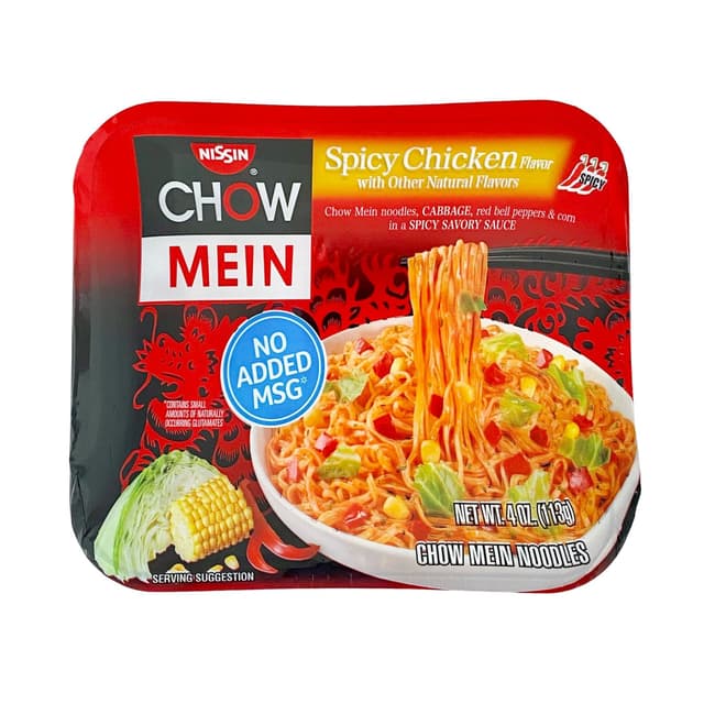 Chow Mein Noodles, Spicy Chicken
