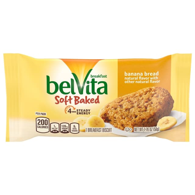 Nabisco Belvita Soft Baked Banana Cookies 1.76 Oz