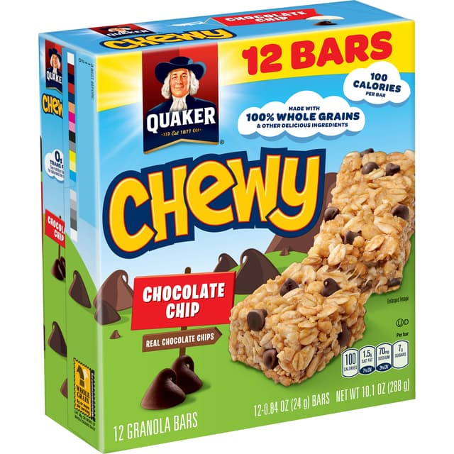 Chocolate Chip Granola Bars, Chocolate Chip