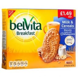 Belvita Biscuits-Breakfast Cereals and Milk
