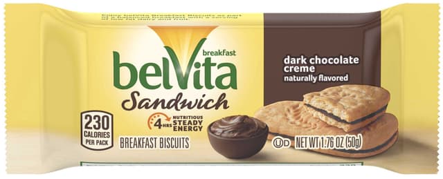 Dark Chocolate Creme Sandwich Breakfast Biscuits, Dark Chocolate Creme