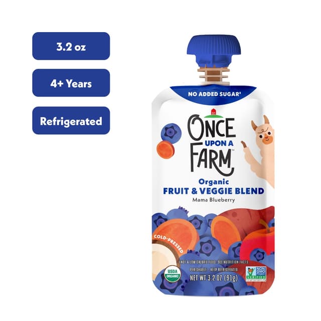 Mama Blueberry Organic Fruit & Veggie Blend, Mama Blueberry