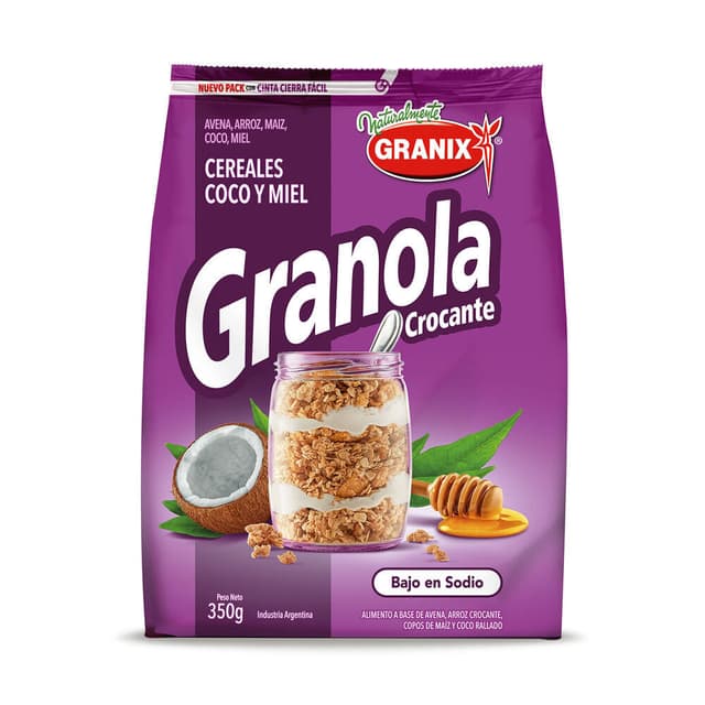 Granola Granix (Cereales, Coco Y Miel)