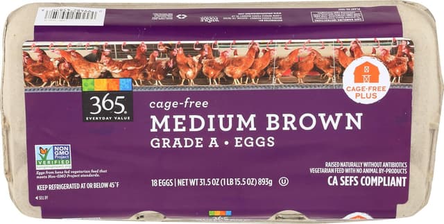 Cage-Free Medium Brown Eggs
