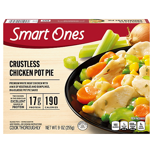 Crustless Chicken Pot Pie Premium White Meat Chicken with a Mix of Vegetables and Dumplings