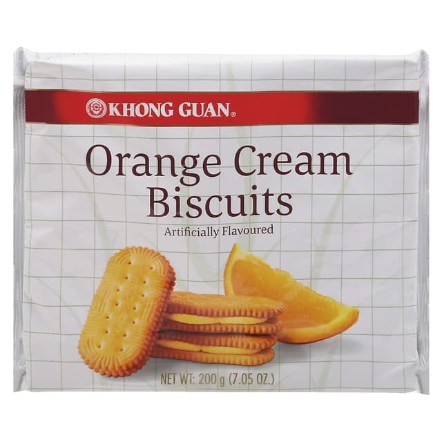 Orange Cream Biscuits, Orange