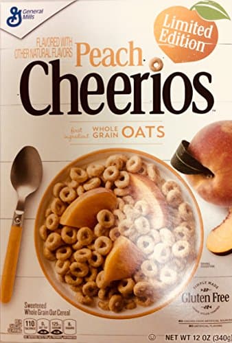 Gmills Cheerios Sweetened Whl Grn Oat Cereal Peach