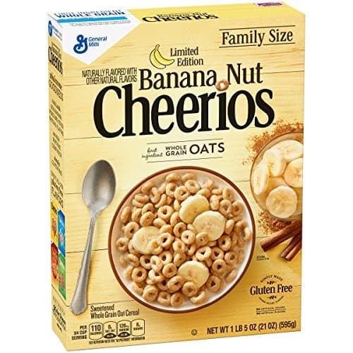 Gmills Cheerios Sweetened Crn Oat Cereal Banana Nut