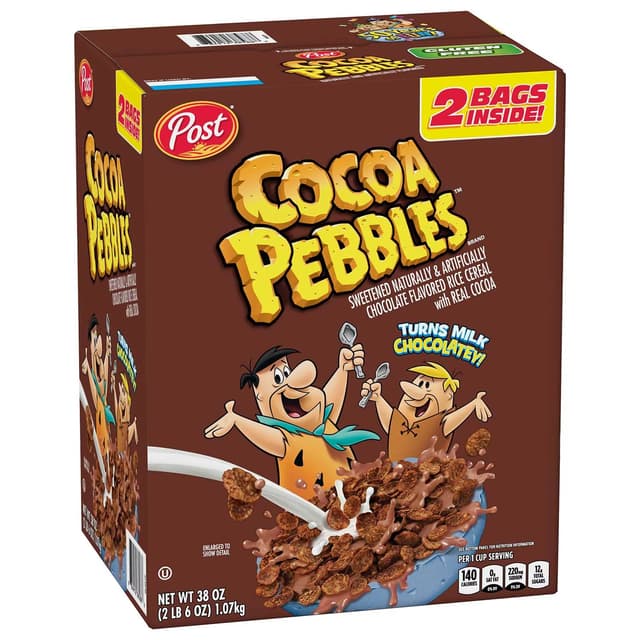 Cocoa Pebbles Chocolate Flavored Rice Cereal, Cocoa Pebbles