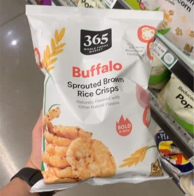 Buffalo Flavored Sprouted Brown Rice Crisps, Buffalo