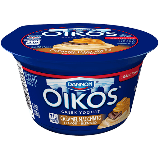 Dannon, Oikos, Greek Yogurt, Caramel Macchiato
