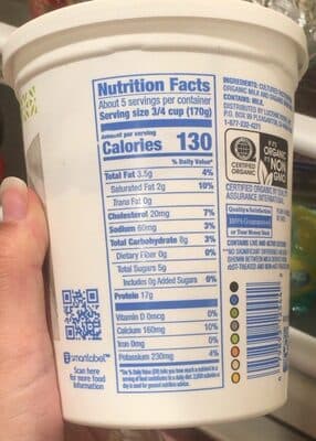 Plain Greek Lowfat Strained Yogurt, Plain