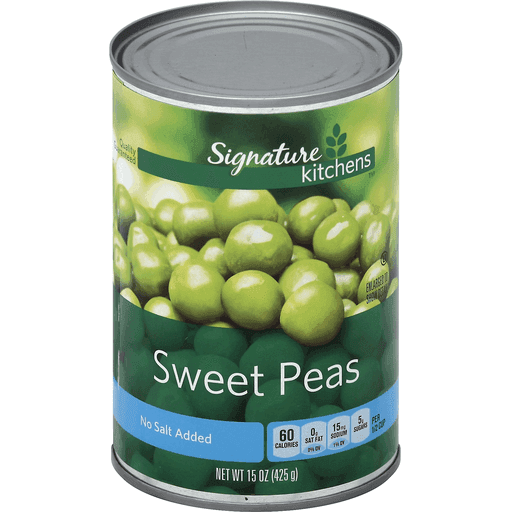 Sweet No Salt Added Peas, Sweet