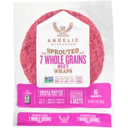 Vibrant Beet 7 Sprouted Whole Grains Garden Wraps, Vibrant Beet