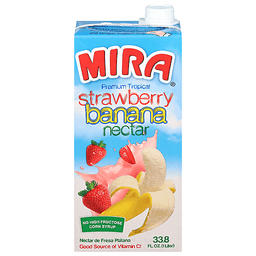 Mira, Premium Tropical Nectar, Strawberry, Banana, Strawberry, Banana