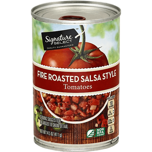 Fire Roasted Salsa Style Tomatoes, Fire Roasted Salsa Style