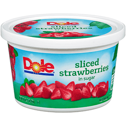 Sliced Strawberries in Sugar