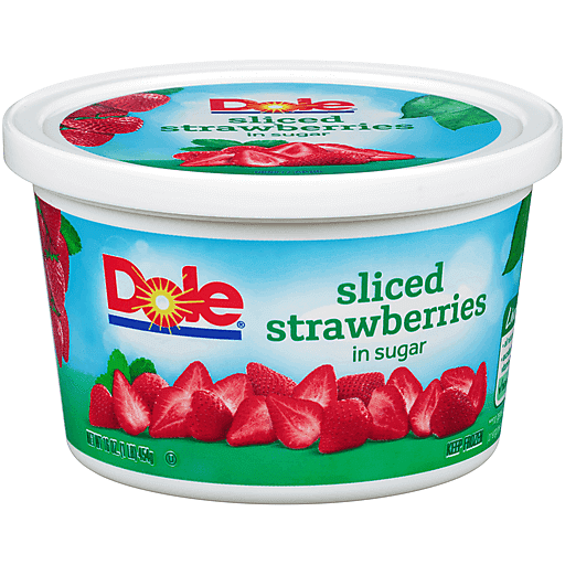 Sliced Strawberries in Sugar