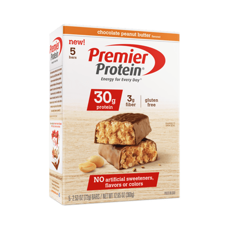 Premier Protein, Gluten Free High Protein Bar, Chocolate, Peanut Butter