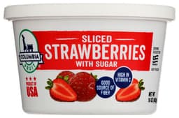 Sliced Strawberries with Sugar