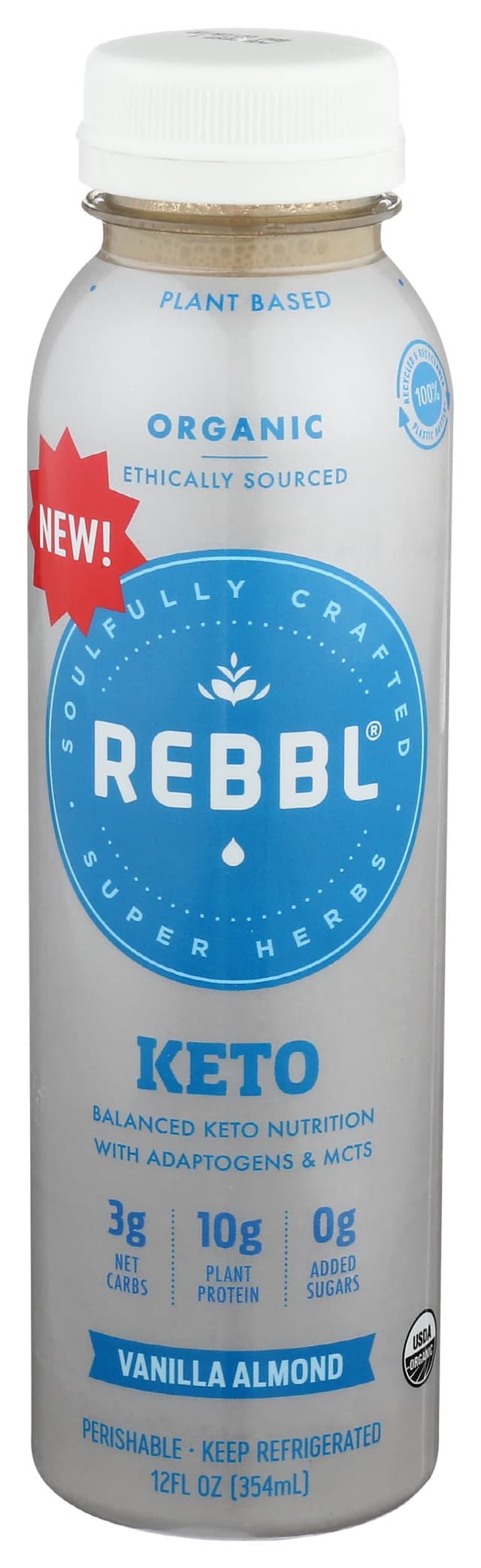 Vanilla Almond Organic Keto Balanced Keto Elixir with Mcts & Super Herbs, Vanilla Almond