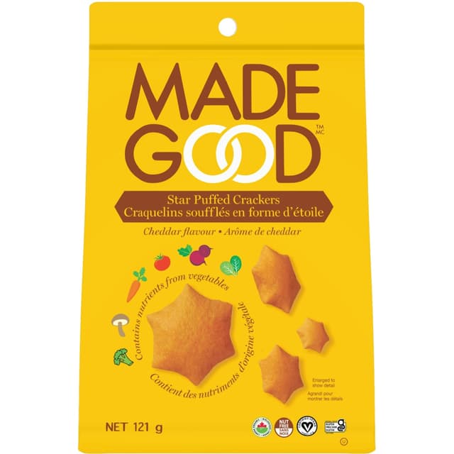 Cheddar Flavor Star Puffed Crackers, Cheddar