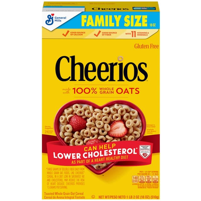 Cheerios Original Gluten Free Breakfast Cereal Family Size