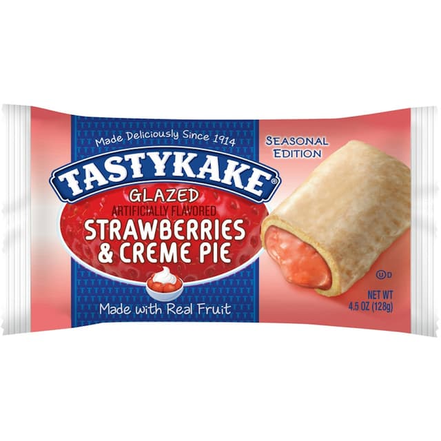 Strawberries & Creme Glazed Pie, Strawberries & Creme