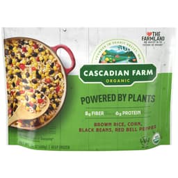 Cascadian Farm Organic Powered by Plants Brown Rice, Corn, Black Beans and Red Bell Pepper Blend