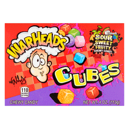 Chewy Cubes, Orange, Green Apple, Watermelon, Strawberry, Blue Raspberry, Black Cherry