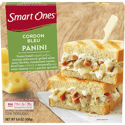 Cordon Bleu Panini Bread Topped with a Mornay-Style Sauce