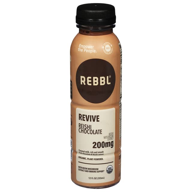 Reishi Chocolate Organic Immunity Elixir with Dark Cocoa, Vanilla & Coconut-Milk, Reishi Chocolate