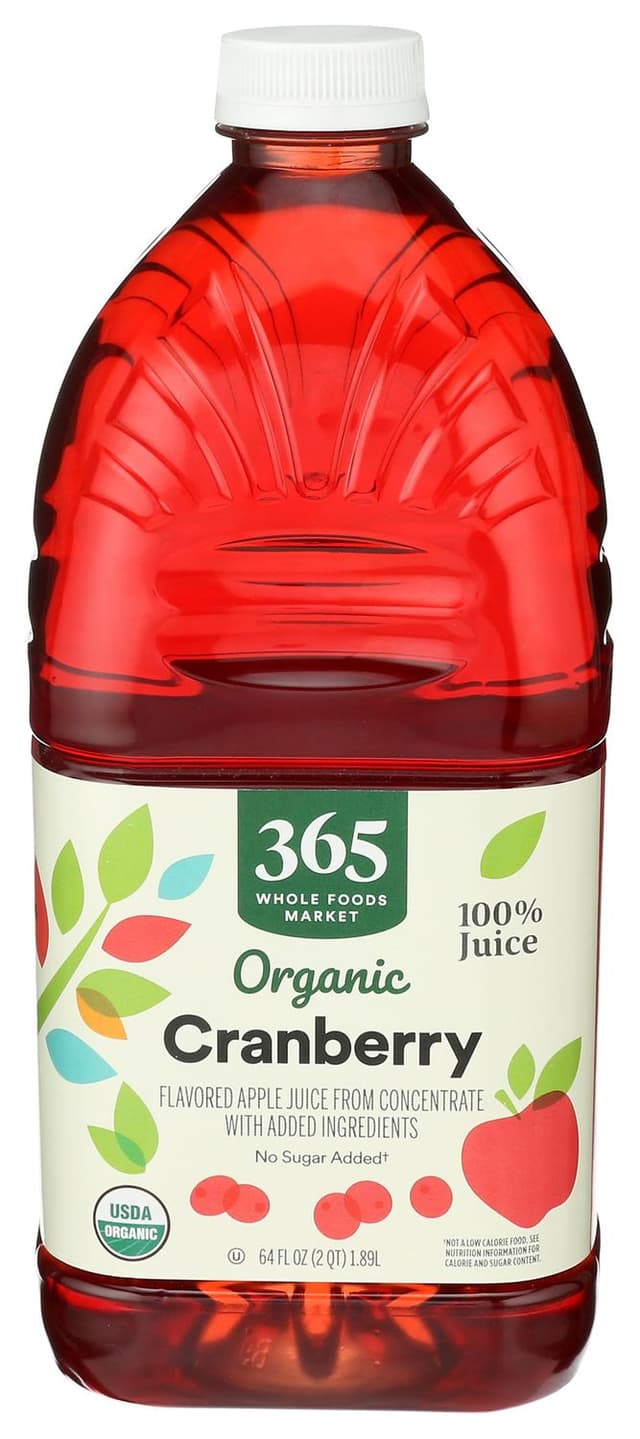 Cranberry Flavored Organic Apple Juice, Cranberry