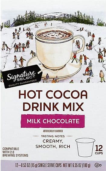 Milk Chocolate Hot Cocoa Drink Mix Single Serve Cups, Milk Chocolate
