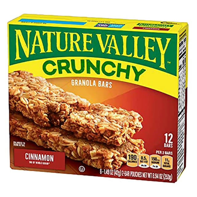 Nature Valley, Crunchy Granola Bars, Cinnamon, Cinnamon
