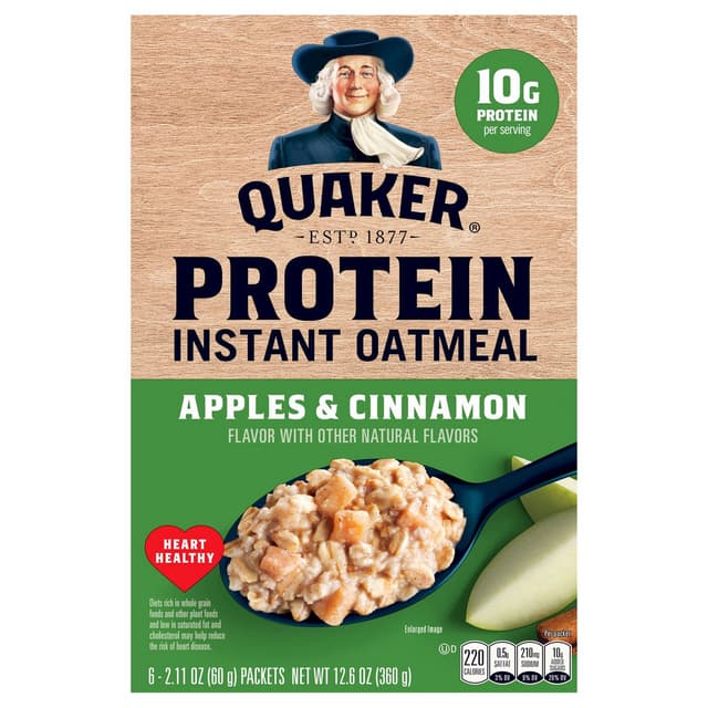 Apples & Cinnamon Protein Instant Oatmeal, Apples & Cinnamon