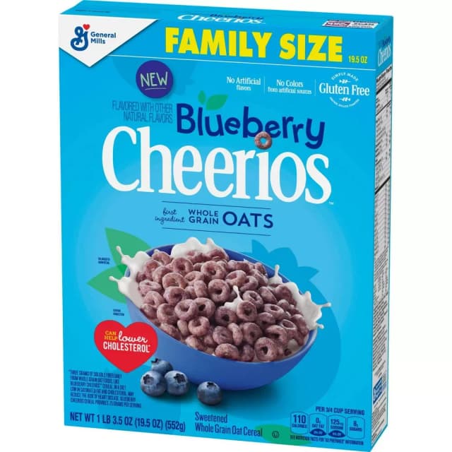 Blueberry Cheerios Cereal