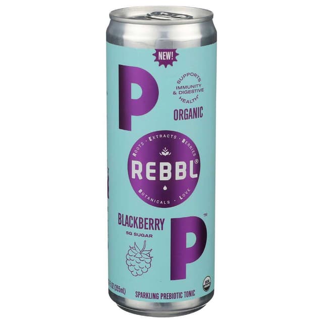 Blackberry Sparkling Prebiotic Tonic, Blackberry