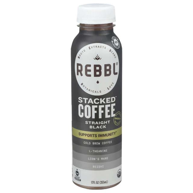 Straight Black Supports Immunity Cold Brew Stacked Coffee, Straight Black