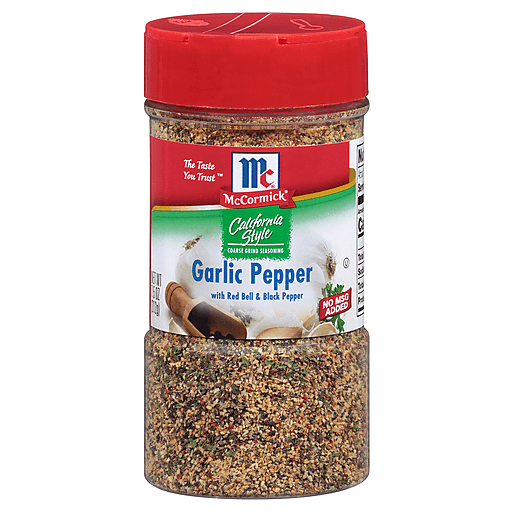 California Style Coarse Grind Seasoning Garlic Pepper with Red Bell & Black Pepper