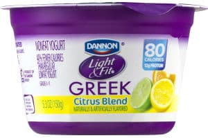 Dannon, Light & Fit, Nonfat Greek Yogurt, Citrus Blend, Citrus Blend