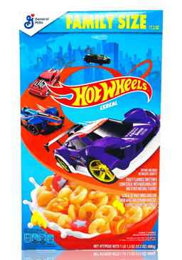 General Mills Hot Wheels Breakfast Cereal Family Size