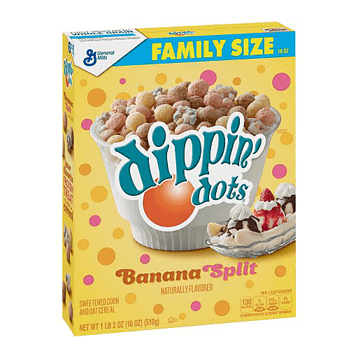Banana Split Dippin' Dots Cereal