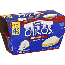 Timeless Toasted Coconut Vanilla Flavor Not-So-Traditional Blended Greek Yogurt
