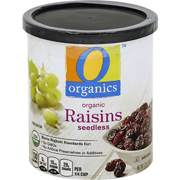 O Organics Seedless Raisins 12Oz Resealable Canister