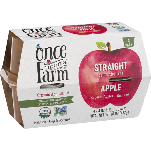 Unsweetened Cold-Pressed Organic Applesauce, Unsweetened