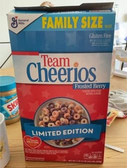 Team Cheerios Frosted Berry Cereal