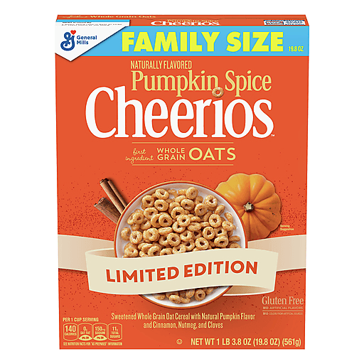 Pumpkin Spice Cheerios Cereal