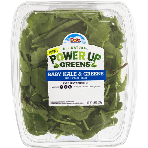 Baby Kale & Greens, Spinach, Chard Power up Greens, Baby Kale & Greens
